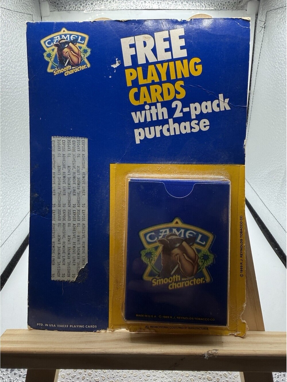 Camel Joe Smooth Character Playing Cards SEALED New Unused 1989